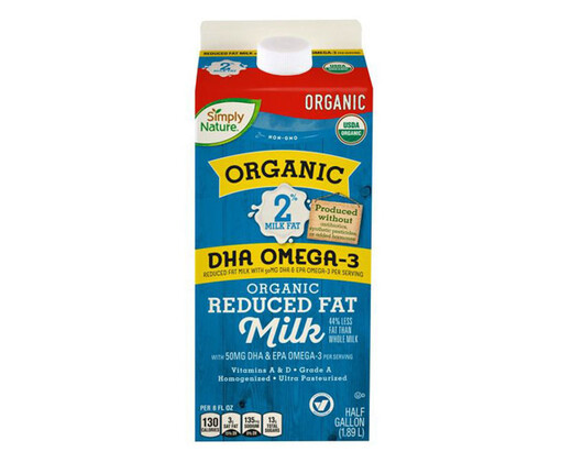 Simply Nature Organic 2% Milk with DHA Omega-3