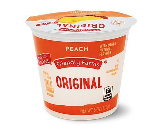 Friendly Farms Lowfat Peach Yogurt