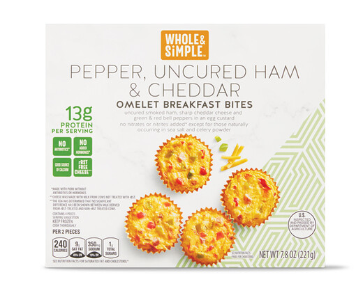 Whole and Simple Uncured Ham Breakfast Bites
