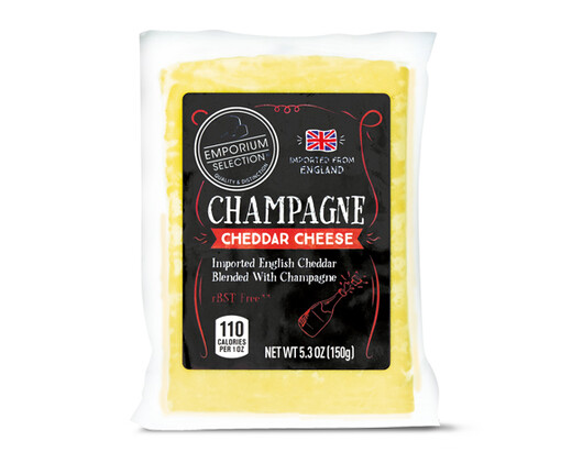 Emporium Selection Premium English Cheddar Cheese Champagne