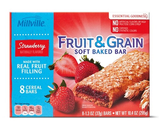Millville Strawberry Fruit &amp; Grain Bars