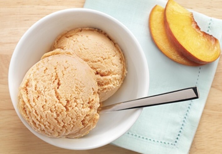 Peach Coconut Oil Nondairy Ice Cream