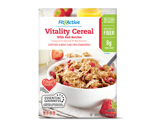 Fit and Active Vitality Cereal With Red Berries