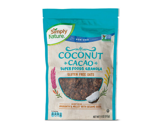 Simply Nature Coconut Cacao Super Foods Granola