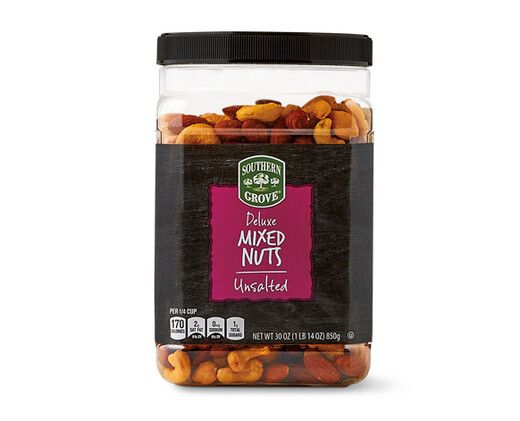 Southern Grove Unsalted Deluxe Mixed Nuts