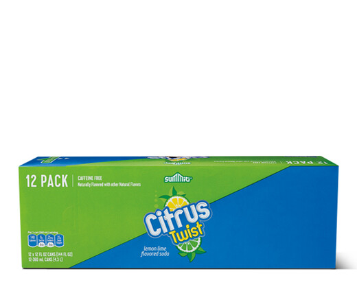 Summit Citrus Twist Lemon Lime Soda 12 Pack