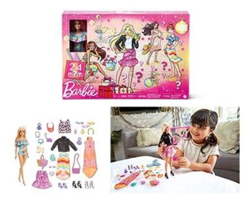 Mattel Kids' Toys Advent Calendar Barbie In Use View 2