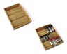 Huntington Home Bamboo Kitchen Drawer Organizer Spice Rack In Use