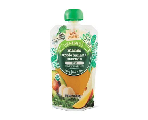 Little Journey Mango Apple Banana Avocado Kale Baby Food Puree