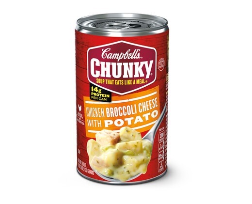 Campbell's Chicken Broccoli Cheese with Potato Soup