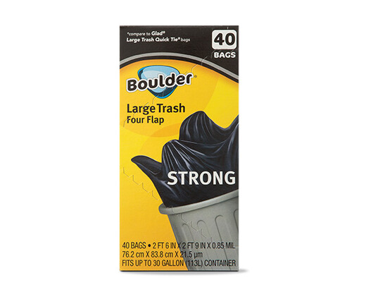 Boulder Four-Flap Heavy Duty Trash Bags
