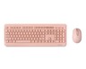 Medion Wireless Keyboard and Mouse Set Pink