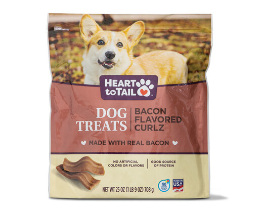 Heart to Tail ​​​​​​​Bacon Curlz Dog Treats