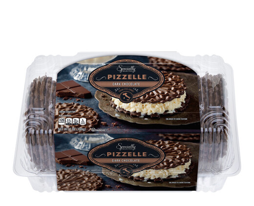Specially Selected Dark Chocolate Pizzelle Cookies