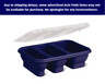 Crofton Portion Perfect Collapsible Meal Kit 3-Compartment Blue