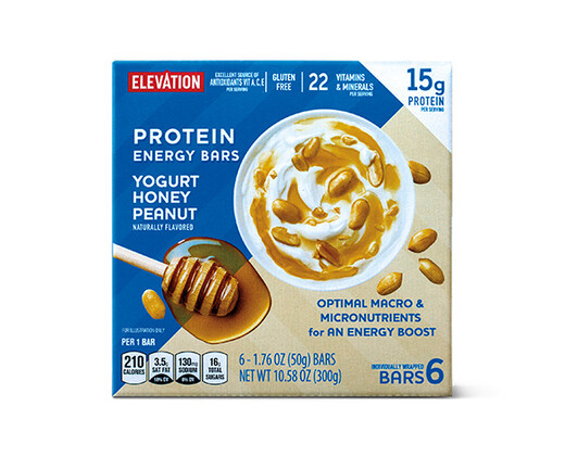 Elevation by Millville Yogurt Honey Peanut Protein Energy Bars