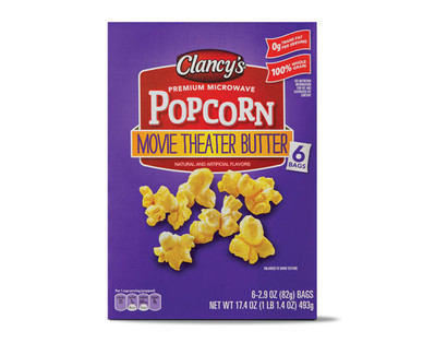 Clancy's Movie Theater Butter Microwave Popcorn | ALDI US