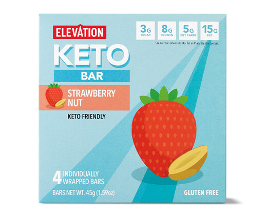 Elevation Strawberry Nut Keto Bar