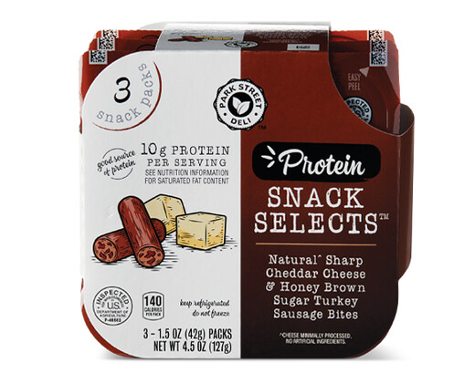 Park Street Deli Protein Snack Selects Brown Sugar Turkey with Sharp White Cheddar