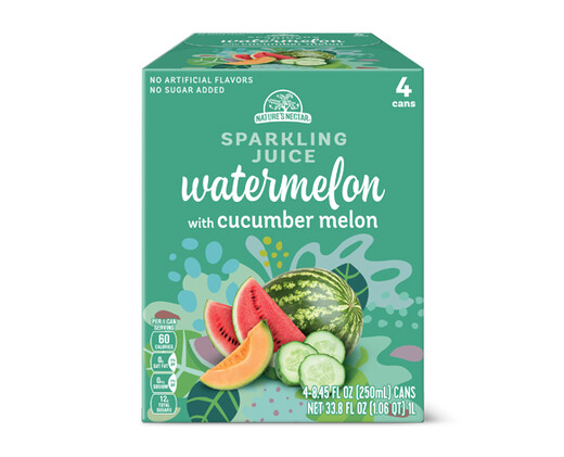 Nature's Nectar Sparkling Watermelon with Cucumber Melon Juice