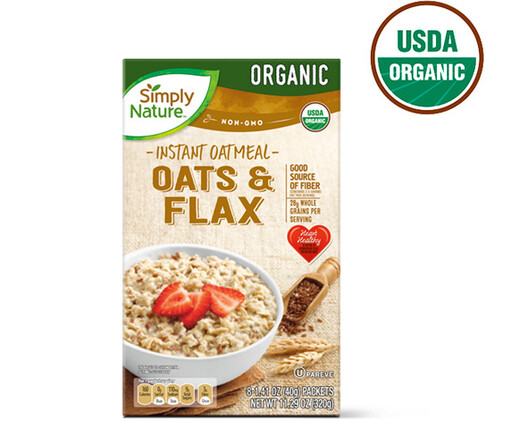 Simply Nature Oats &amp; Flax Instant Oatmeal