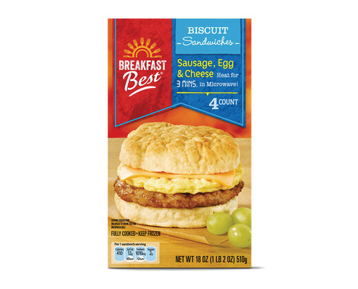 Breakfast Best Sausage Egg Cheese Biscuit