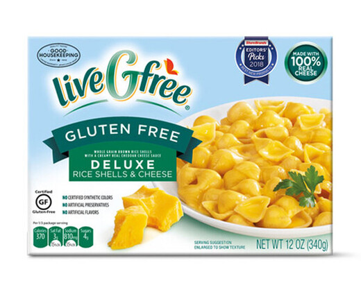 liveGfree gluten free deluxe shells cheese