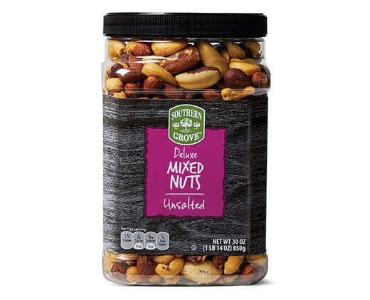 Southern Grove Unsalted Deluxe Mixed Nuts