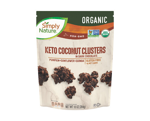 Simply Nature Organic Keto Dark Chocolate Coconut Clusters