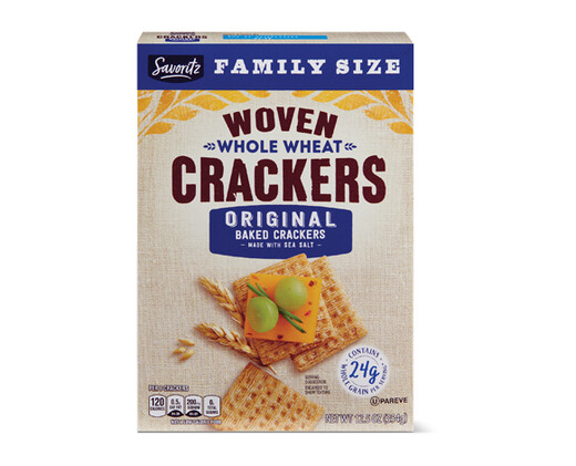 Savoritz Woven Whole Wheat Crackers
