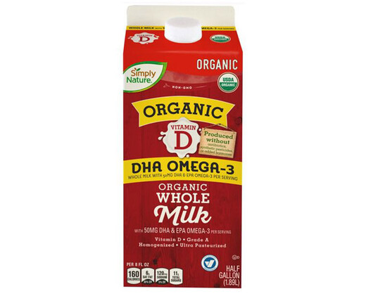 Simply Nature Organic Whole Milk with DHA Omega-3