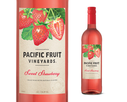 Pacific Fruit Vineyards Sweet Strawberry Wine