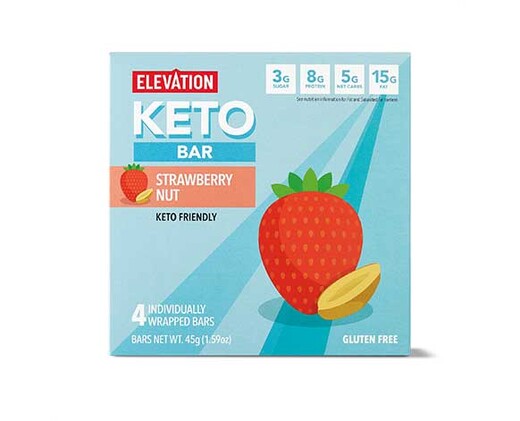 Elevation Strawberry Nut Keto Bar