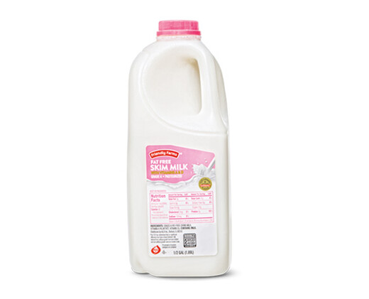 Friendly Farms Skim Milk 1/2 Gallon