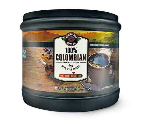 Beaumont 100% Colombian Ground Coffee