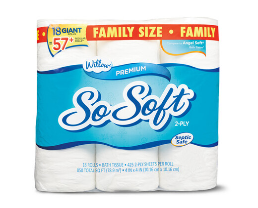 Willow 18 Giant Roll Bath Tissue