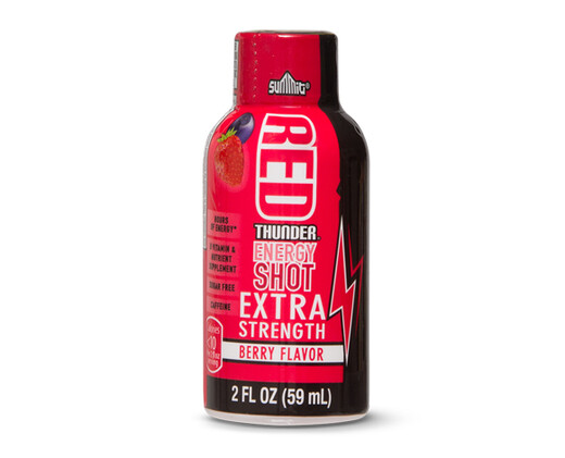 Summit Red Thunder Energy Shot Extra Strength Berry Flavor