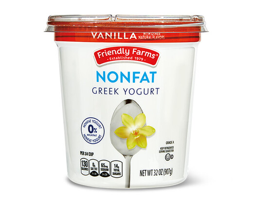 Friendly Farms Vanilla Nonfat Greek Yogurt