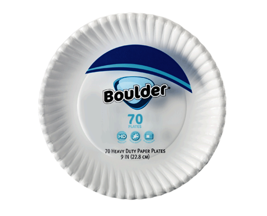 Boulder Heavy Duty Coated Paper Plates