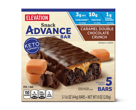 Elevation Caramel Double Chocolate Crunch Advance Bars