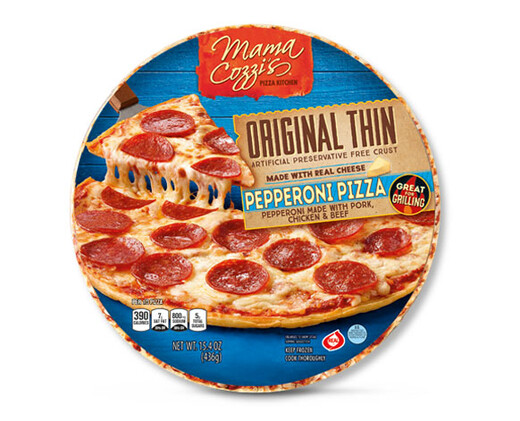 Mama Cozzi's Pizza Kitchen Original Thin Crust Pepperoni Pizza