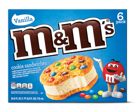 M&amp;M Ice Cream Cookie Sandwich