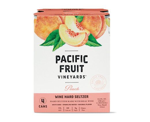 Pacific Fruit Vineyards Peach Wine Seltzer