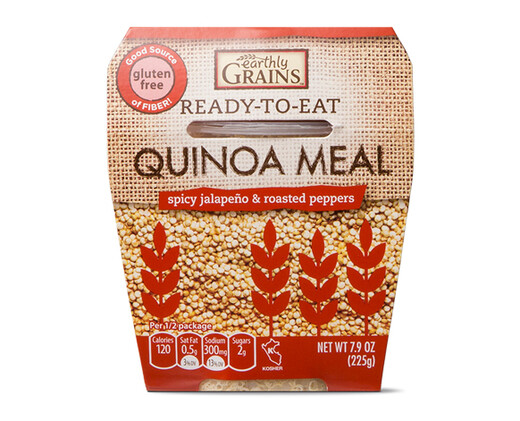 Earthly Grains Ready-To-Eat Spicy Jalapeno &amp; Roasted Peppers Quinoa Meal