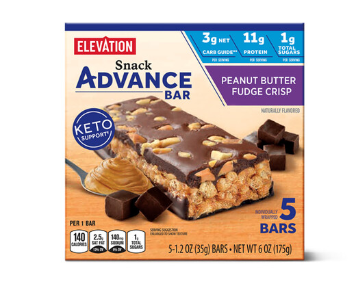 Elevation Snack Bars Peanut Butter Crisp