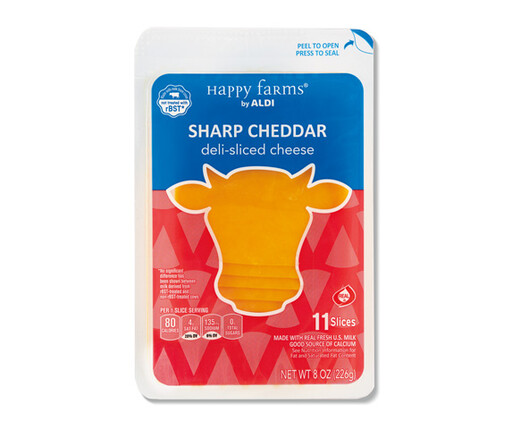 Happy Farms Deli Sliced Sharp Cheddar Cheese
