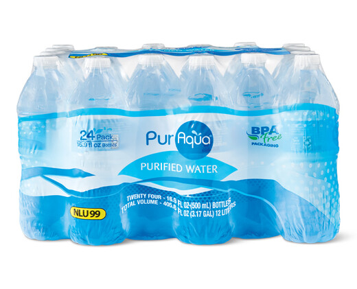 PurAqua 24 Pack Purified Drinking Water