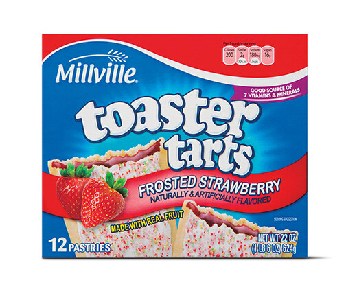 Millville Frosted Strawberry Toaster Tarts