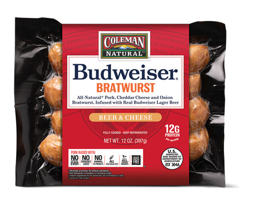 Budweiser Beer and Cheese Bratwurst