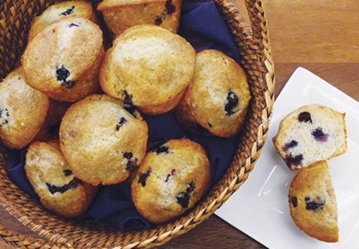 Lemon Blueberry Cake Mix Muffins